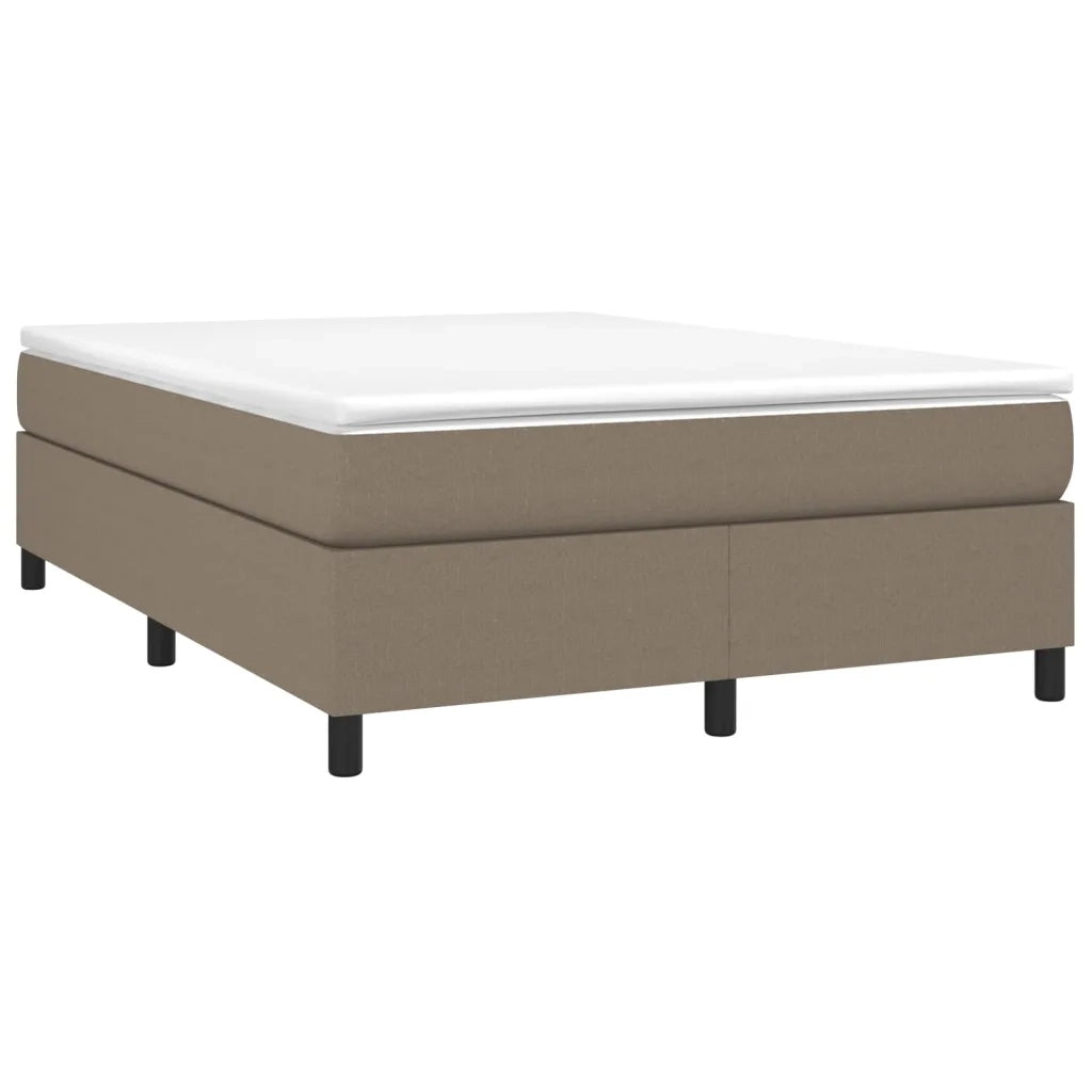 Giroletto a Molle con Materasso Tortora 140x200 cm in Tessuto 3144427
