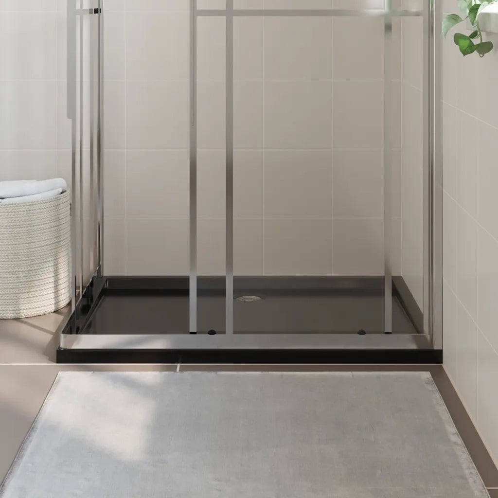 Piatto Doccia in ABS Rettangolare Nero 80x120 cm CFW3151464