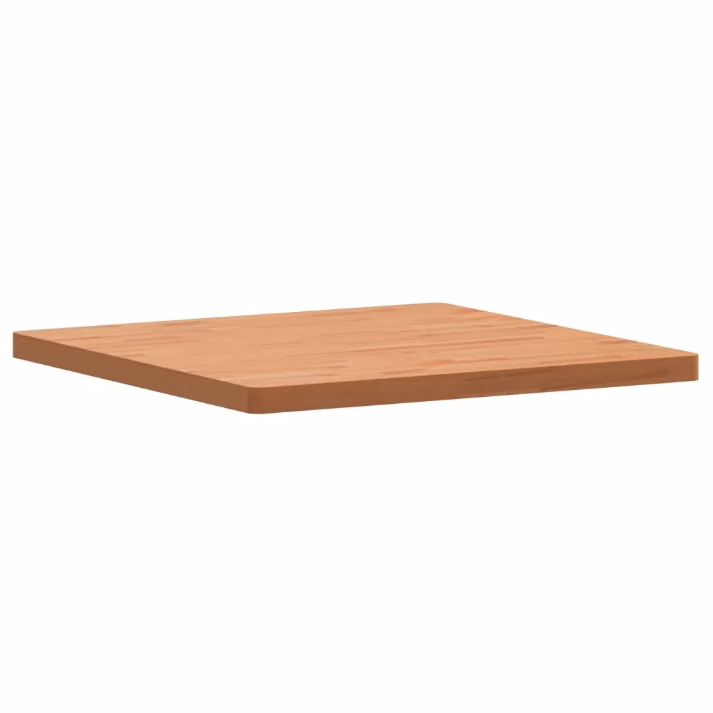 Piano per Tavolo 80x80x4 cm Quadrato Legno Massello di Faggio 355982