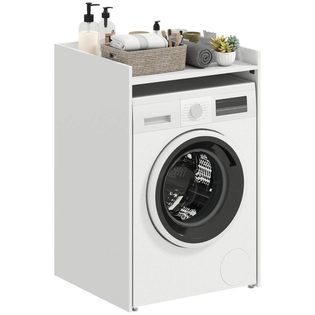 Mobile Bagno con Ripiano Aperto ¨C Zephmum ¨C Bianco 64x60x97.5 cm