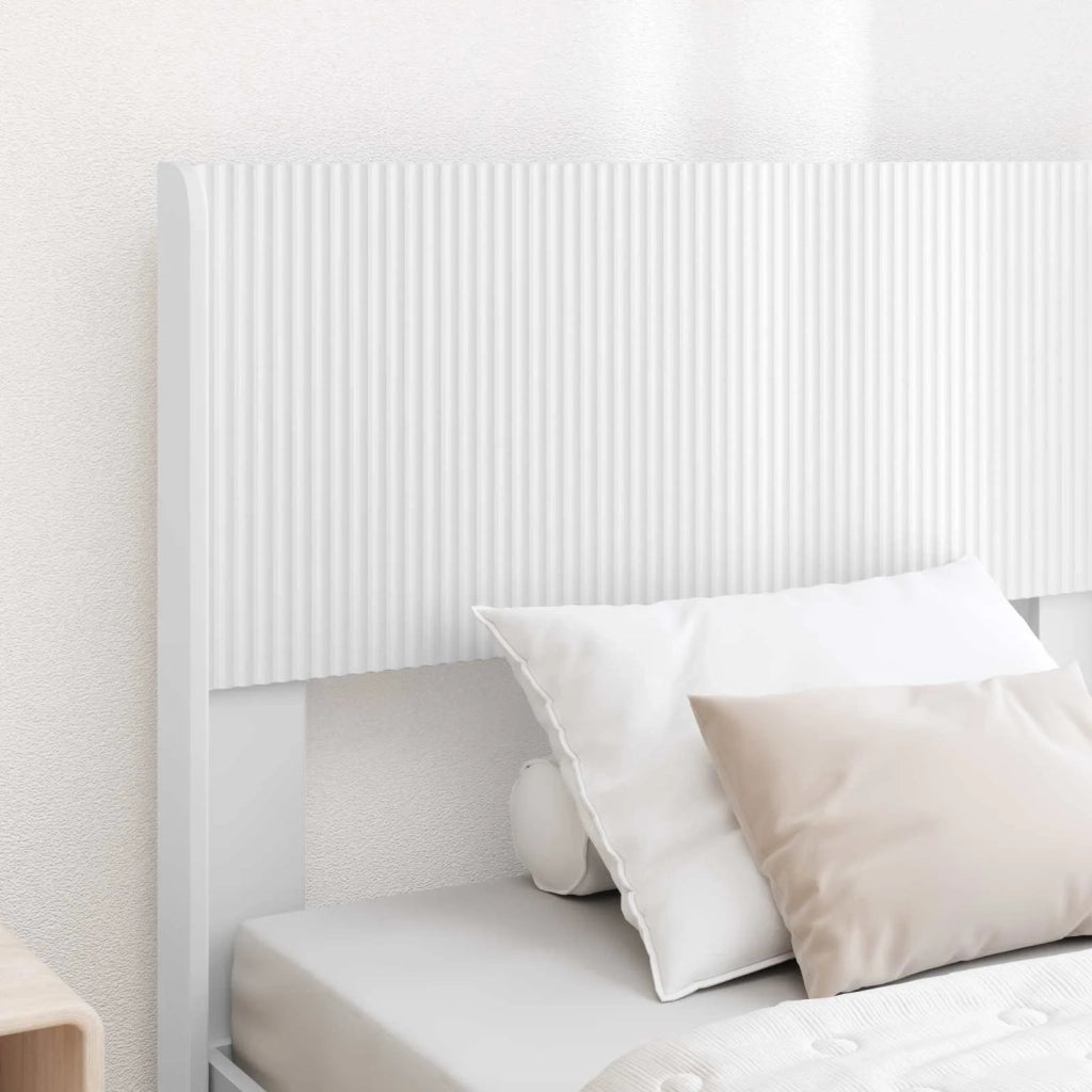 Struttura del letto con stoccaggio e testata Bianco 75 x 190 cm 3414347