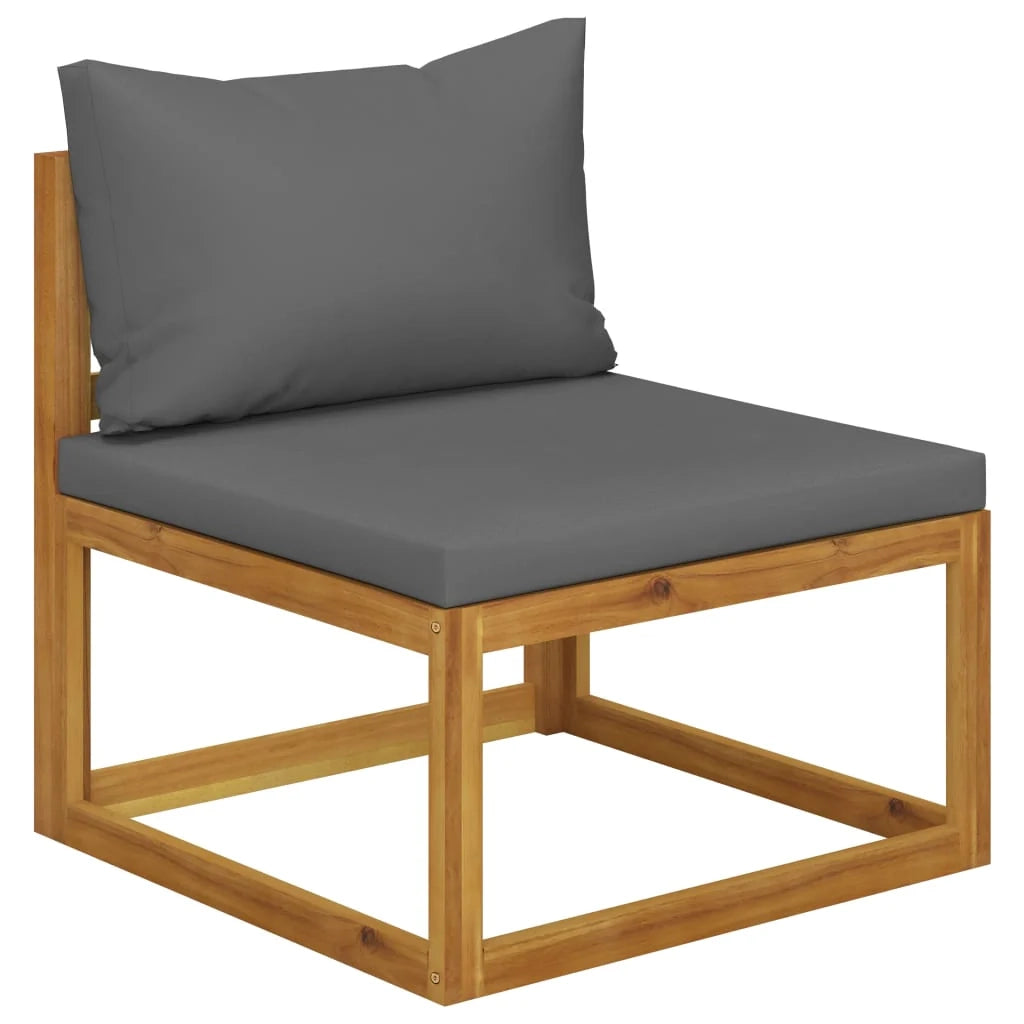 Set di mobili da giardino mobili da esterno 5 pezzi con cuscini legno massello di acacia 02_0016288