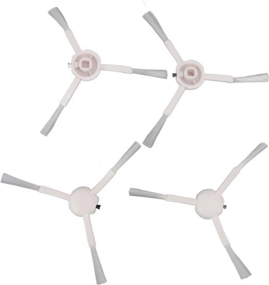 Kit di accessori per la sostituzione del robot aspiravacuum - Filtro e spazzola bianca a piastra piatta - Per Mijia 1C F9 1T.