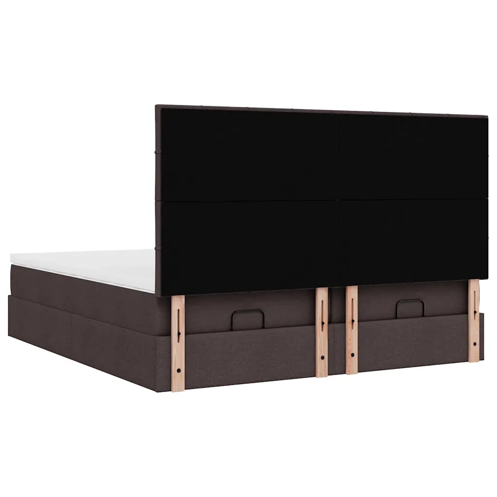 Struttura Letto Pouf con Materassi 180x200 cm in Tessuto 3314544