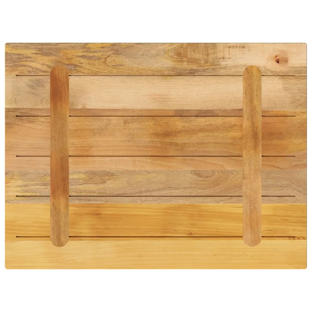 Piano per Tavolo 70x50x3,8 cm Rettangolare Legno Mango Grezzo 371393
