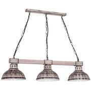 Lampada sospensione loft grigia 3 luci Hakon Luminex