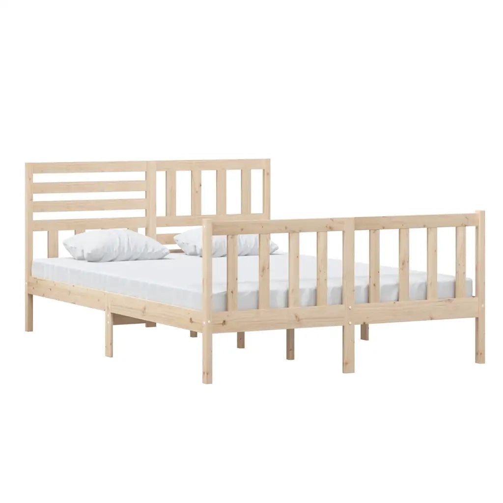 Giroletto-Struttura Letto in Legno Massello 140x200 cm 611905