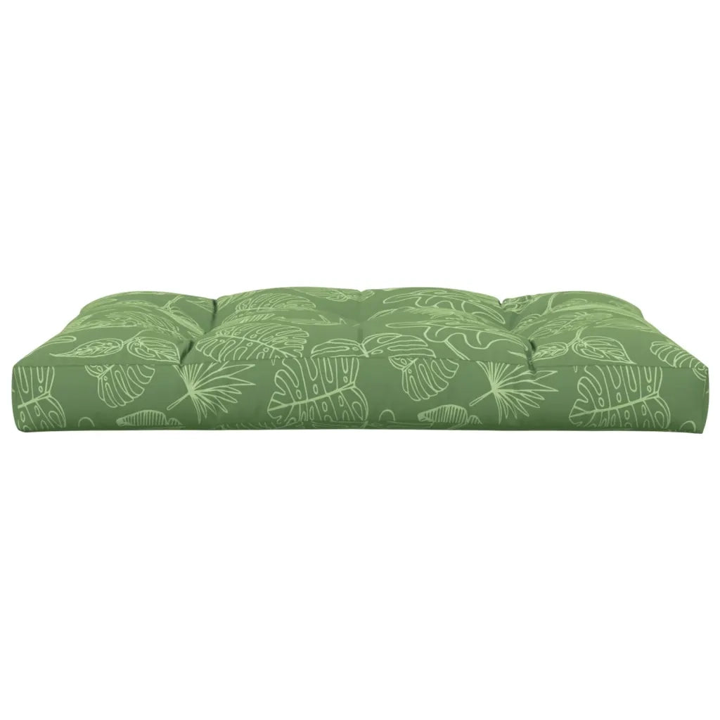 Cuscino per pallet | Cuscini per sedie con Motivo a Foglie 120x80x12 cm in Tessuto