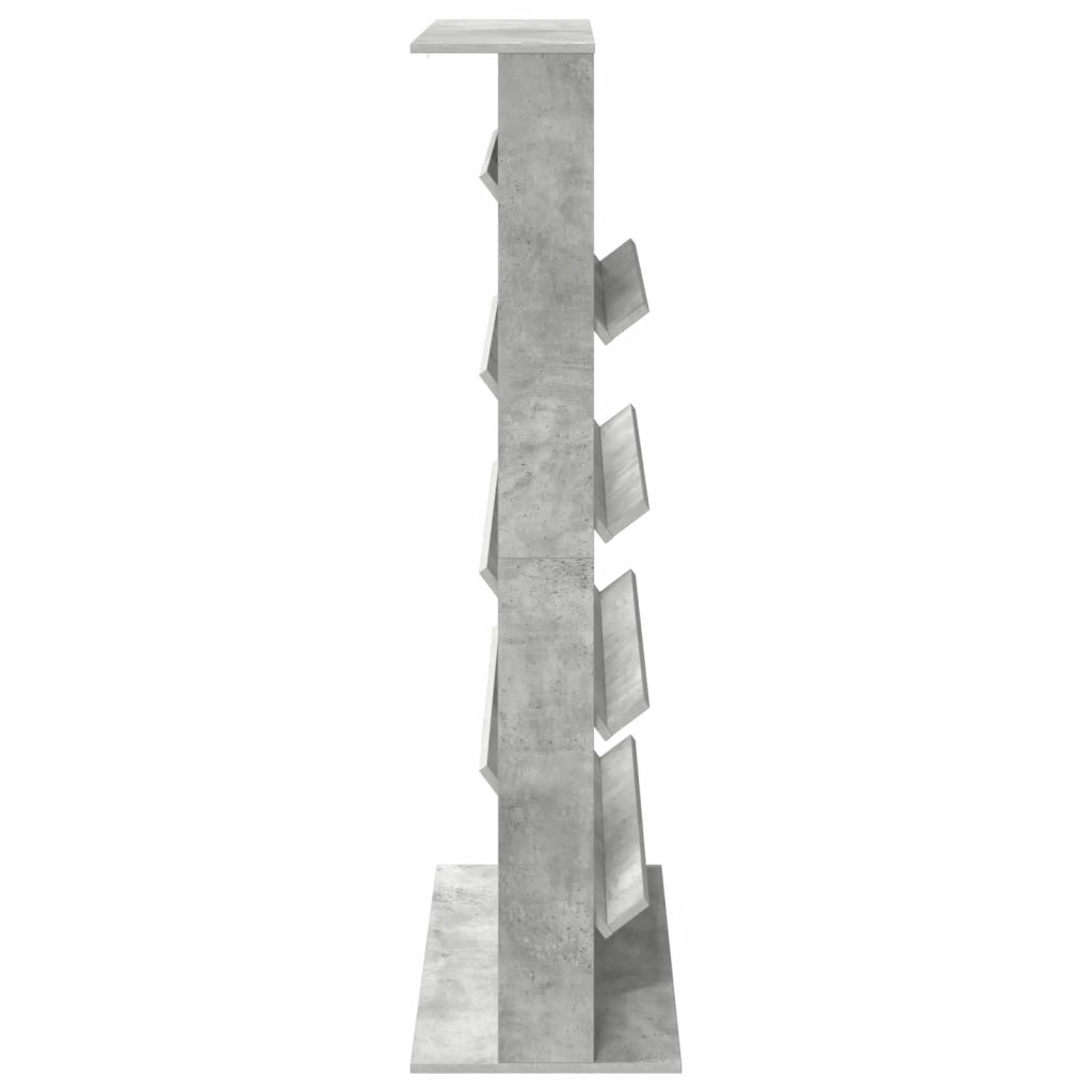Scaffale per riviste Grigio cemento 70 x 41 x 156 cm