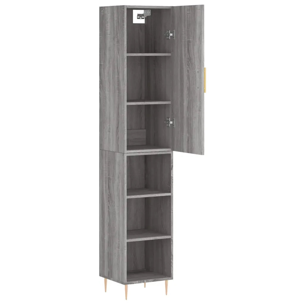 Credenza Grigio Sonoma 34,5x34x180 cm in Legno Multistrato 3198975