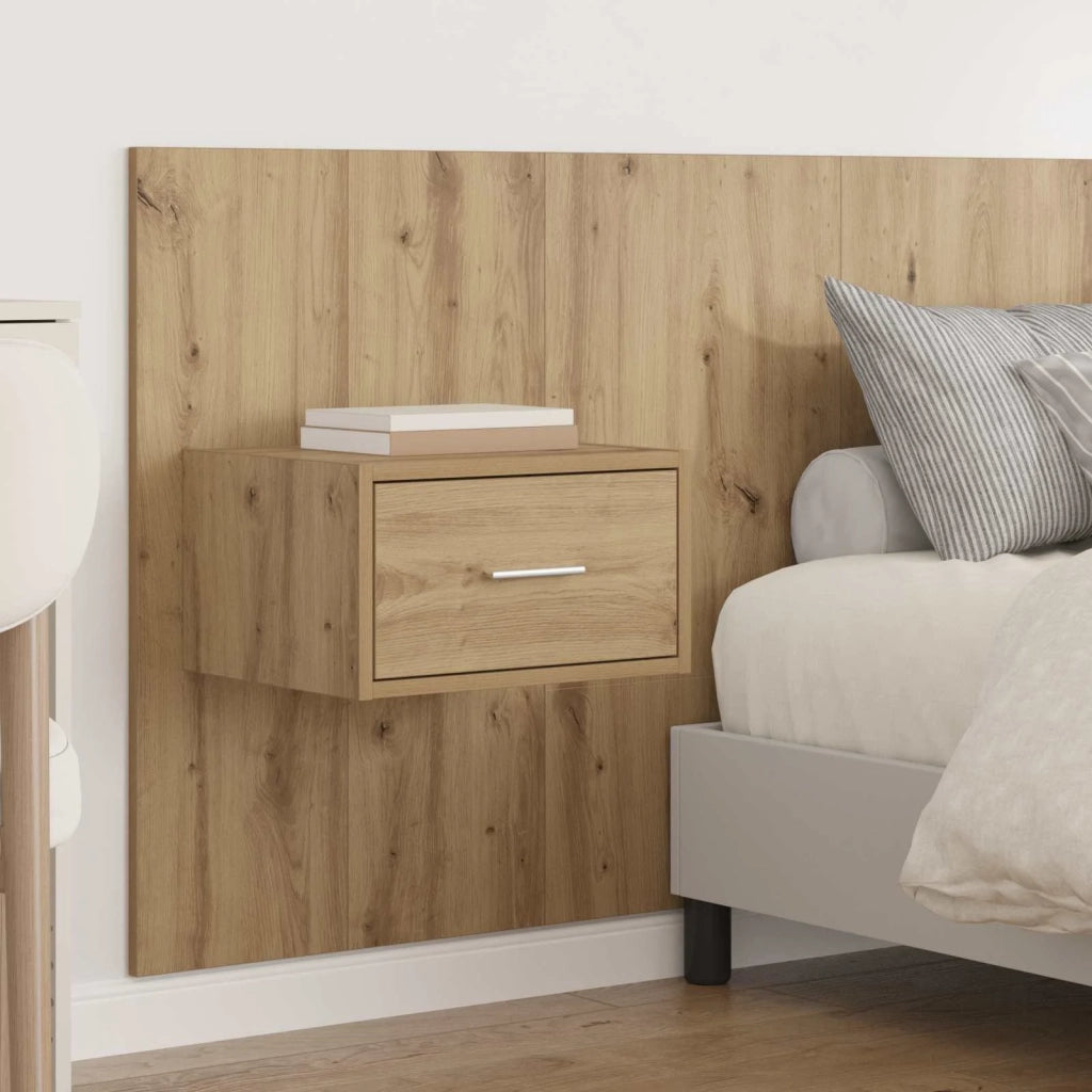 Testata con Comodino 3 pcs Rovere artigianale Legno multistrato 3415969