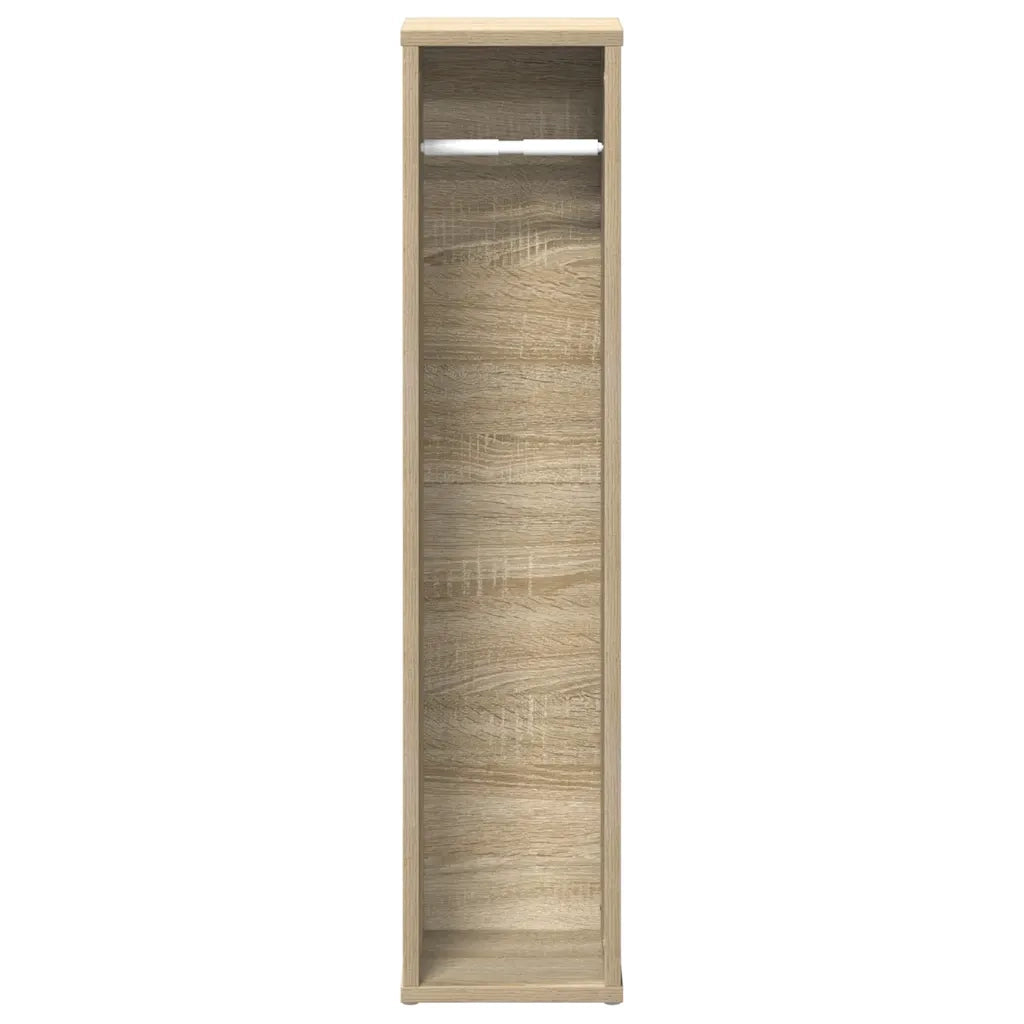 Mobile da Bagno con Portarotolo Rovere Sonoma 20,5x20x90 cm 858508