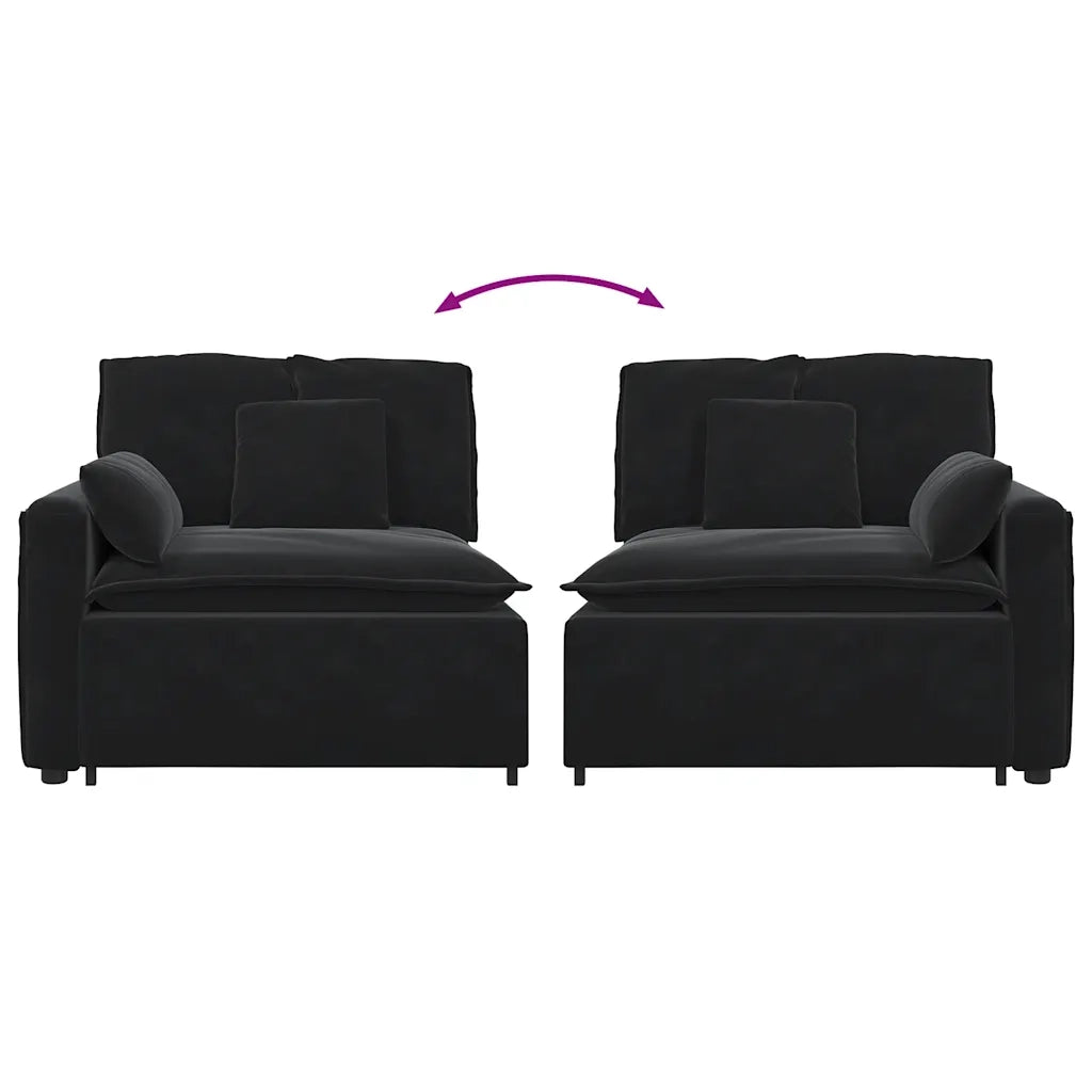 Modulo Terminale Bracciolo Divano Modulare con Cuscini 100 cm CFW9062377