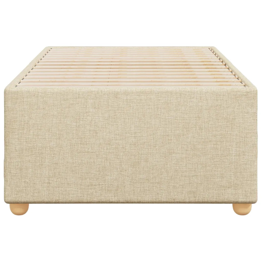 Giroletto senza Materasso Crema 90x190 cm in Tessuto