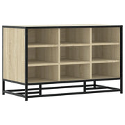 Scarpiera | Mobile per scarpe Sonoma Rovere 84x40x53,5 cm in Truciolato e Metallo