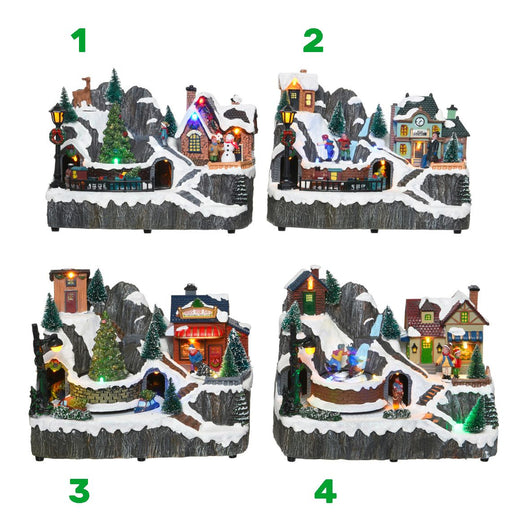 VILLAGGIO LED CON MOVIMENTO