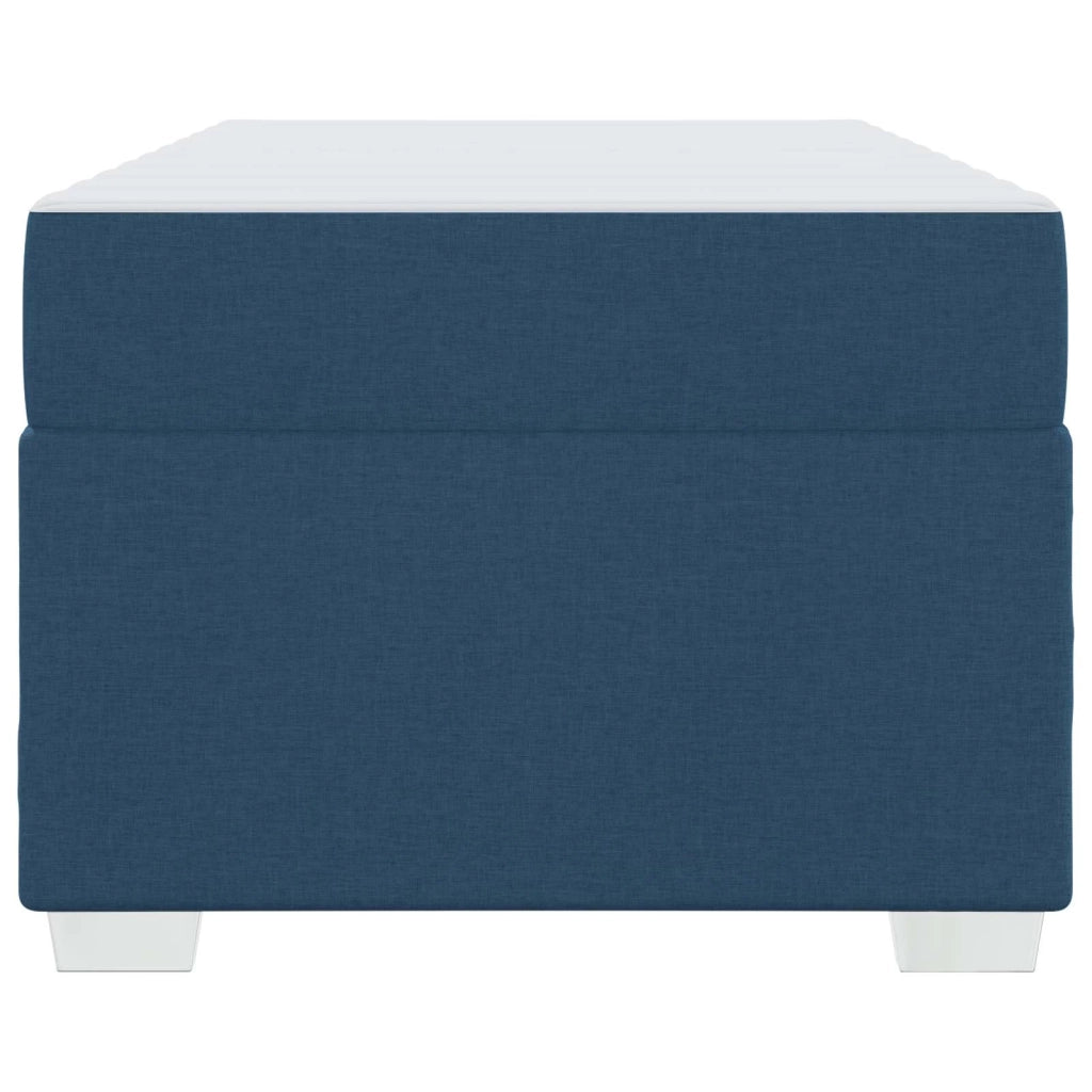 Struttura del letto con materasso Blu 80 x 200 cm Tessuto