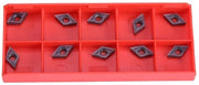 Taglierini per inserti - Forma a diamante - Carburo - Set di 10 pezzi - Alta resistenza al consumo - 12 x 7 x 2,4mm - Inserti in carburo