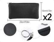 Set di trucco in pelle finta - Impermeabile - Adatto alle donne - Borsa a mano/Bagaglio - Progettato in stile elegante - Portafoglio