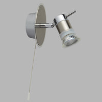 Plafoniera Moderna Ariete Acciaio Cromo Argento 1 Luce Gu10