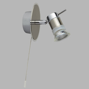 Plafoniera Moderna Ariete Acciaio Cromo Argento 1 Luce Gu10