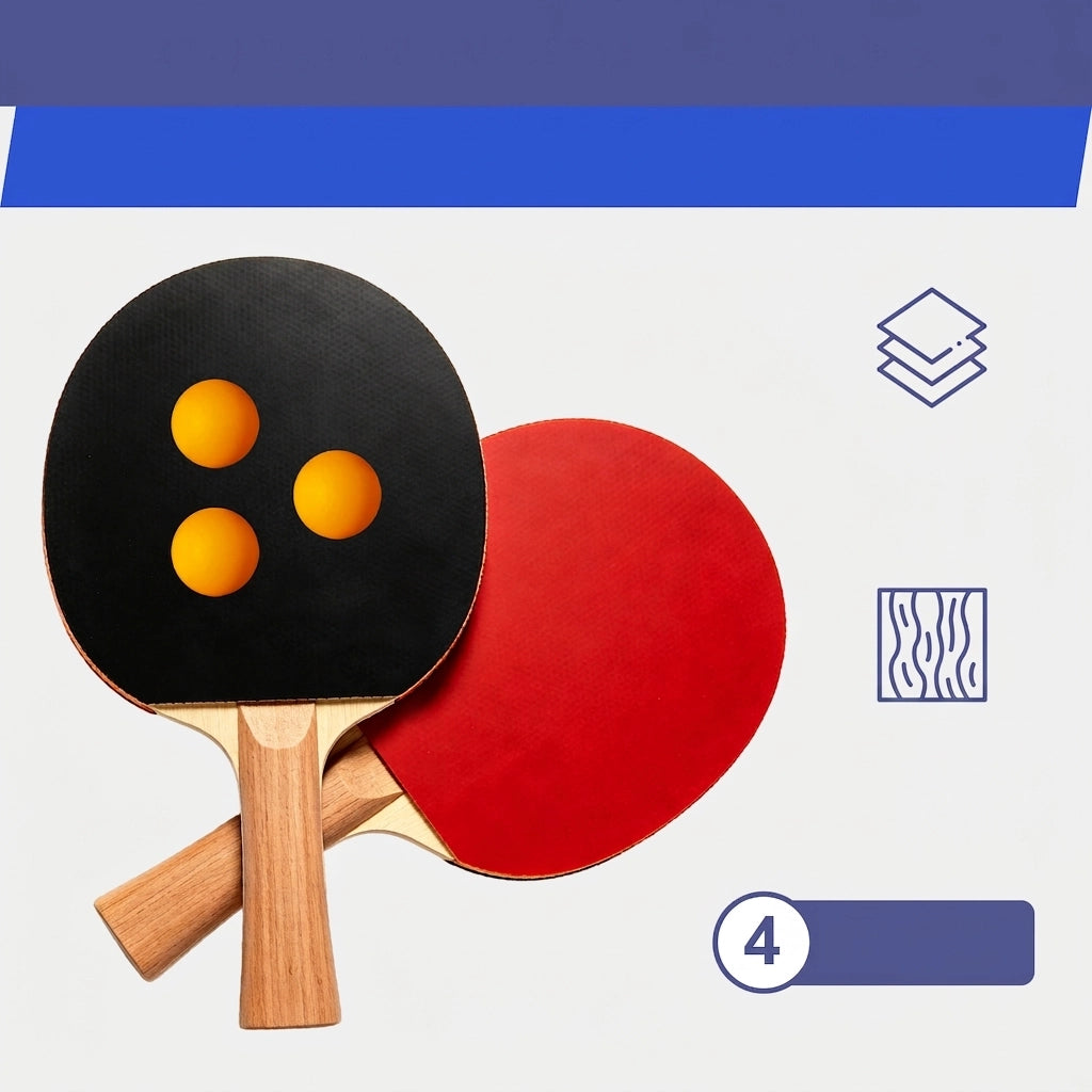 Tavolo da Ping Pong Pieghevole 182×91×76 cm 6 FT con Rete; 2 Racchette e 3 Palline; Portatile Nero