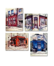 Quadro da Parete su tela oleografico bistrot francesi 39 x 51 cm 4 Modelli