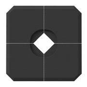 Base per Ombrellone a Croce Riempibile ¨C zephmum ¨C 4 Pezzi, Nero, 100x100cm
