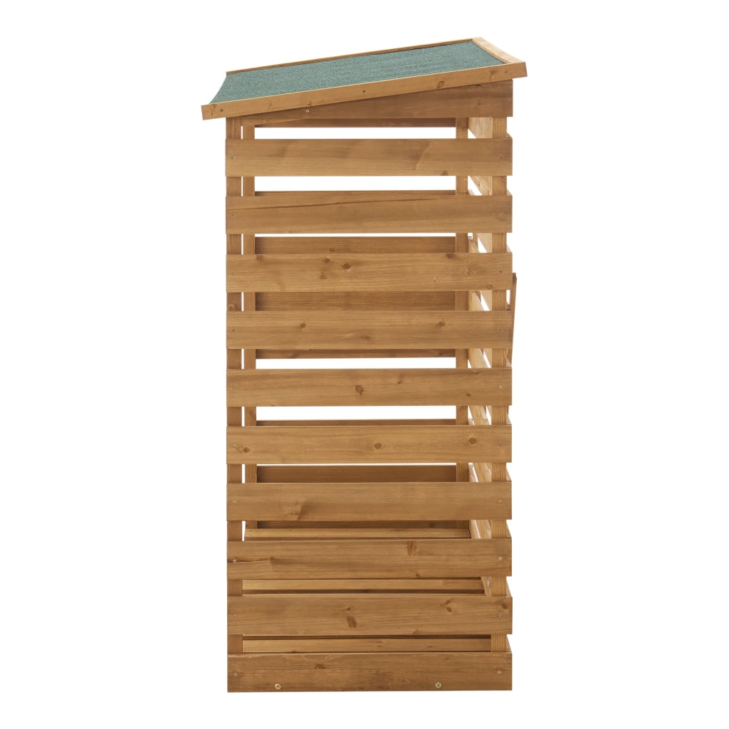 Deposito legna rivestito in abete con tetto in bitume 123 x 116 x 64 cm 03_0006304