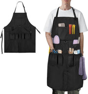Schort per parrucchieri - impermeabile - cintura regolabile - unisex - più tasche - ideale per parrucchieri e cosmetici