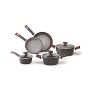 Batteria pentole ghidini cipriano 2293 vivÀ grigio scuro grigio scuro