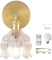 Lampada LED a LED con telecomando, lampada notturna senza fili, regolabile, tre temperature di colore da 3000K a 6000K, inclusa la lampada.