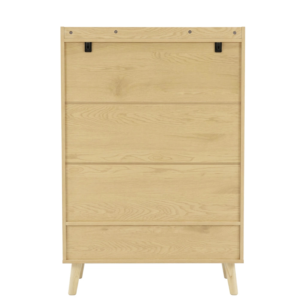 Mobile contenitore con ante e cassetto, rovere chiaro 80x105x35 cm