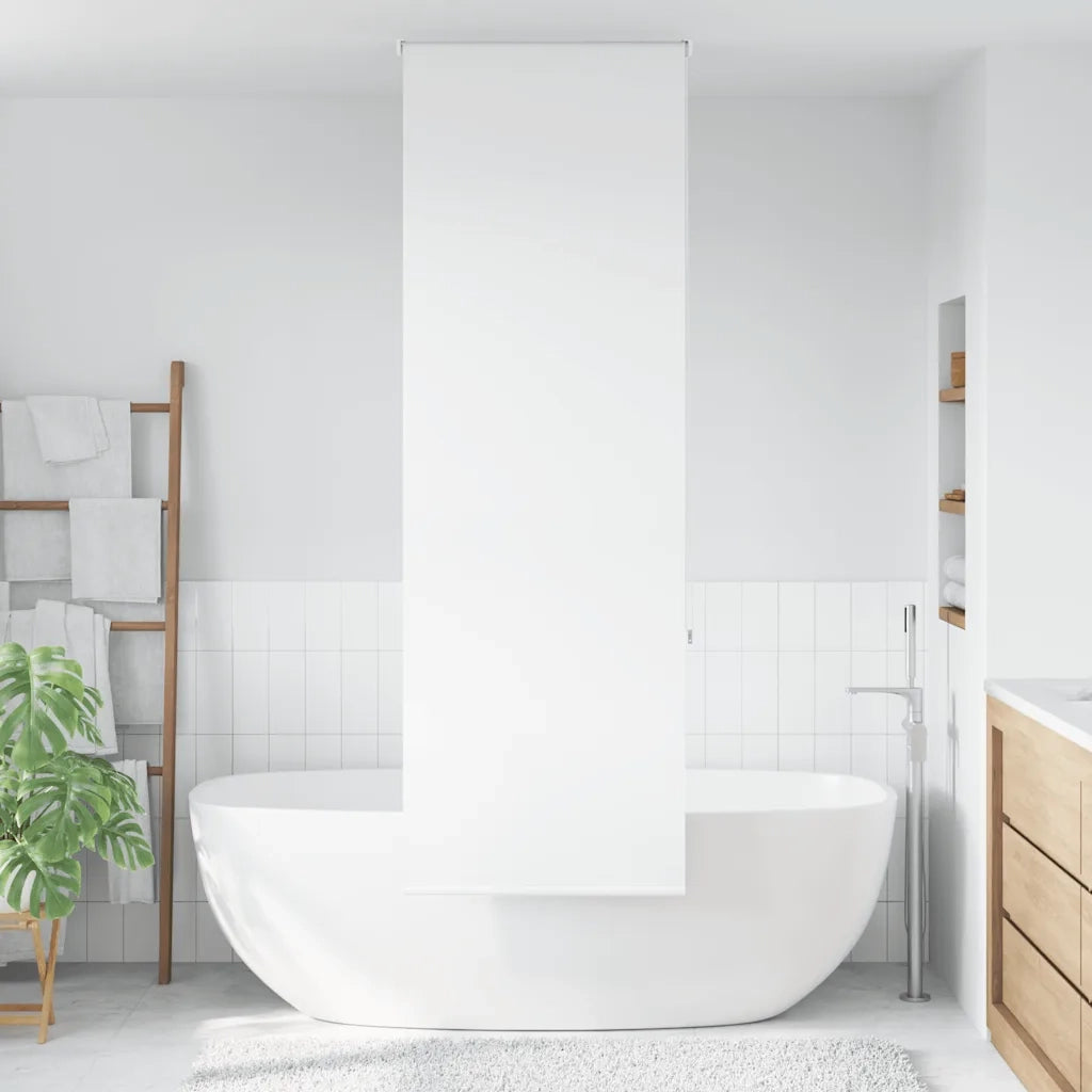 vidaXL Tenda a Rullo Doccia 70x240 cm Larghezza Tessuto 66 cm