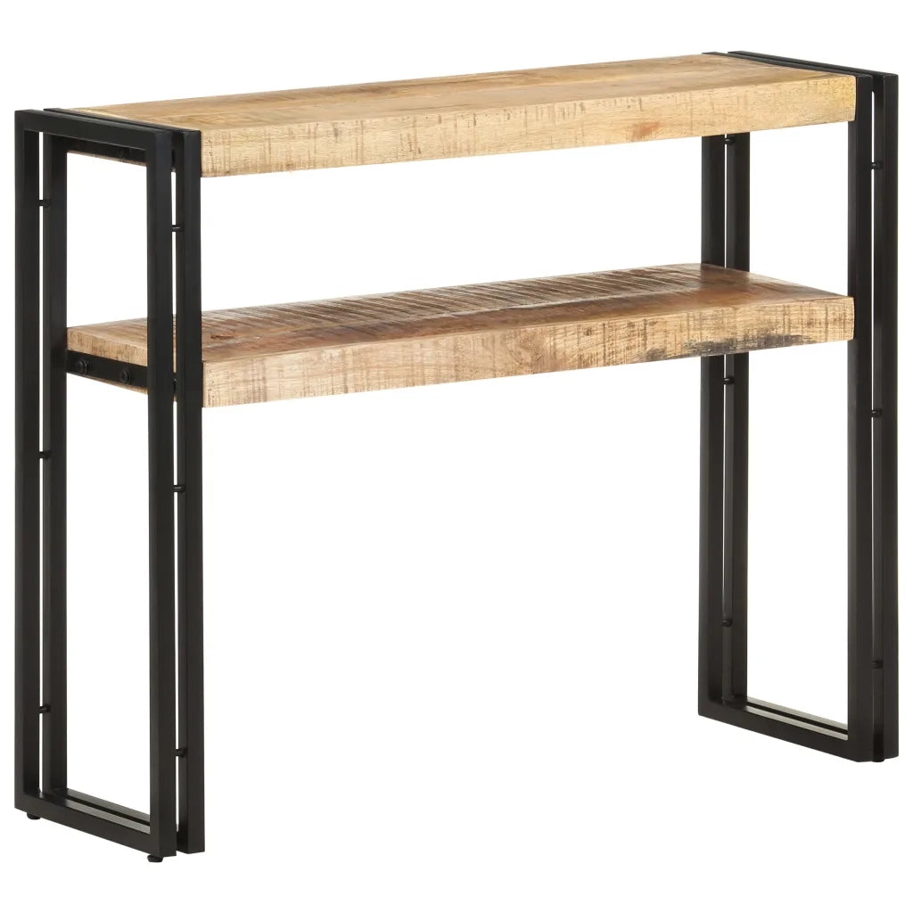 Tavolo Consolle | Tavolo d'Ingresso 90x30x75 cm in Legno di Mango Grezzo