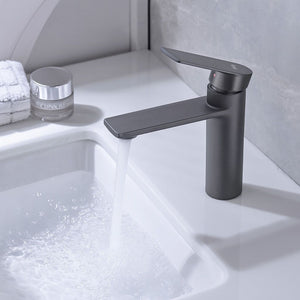 Rubinetto Da Lavabo Rea Storm Gun Grey Low