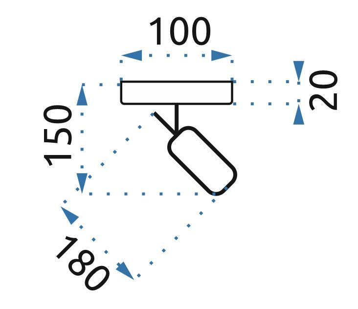 Lampada Pensile / Da Parete Spot APP745-1C