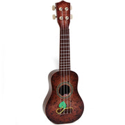 Trade Shop - Chitarra Classica Giocattolo 4 Corde Accordabile Con Cassa Di Risonanza Marrone -