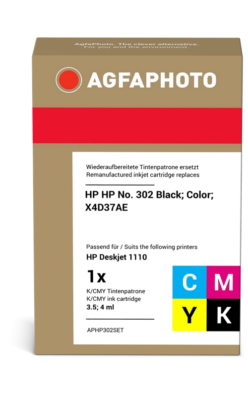 ORIGINAL Agfa Photo Multipack nero / differenti colori APHP302SET ~355 Seiten
