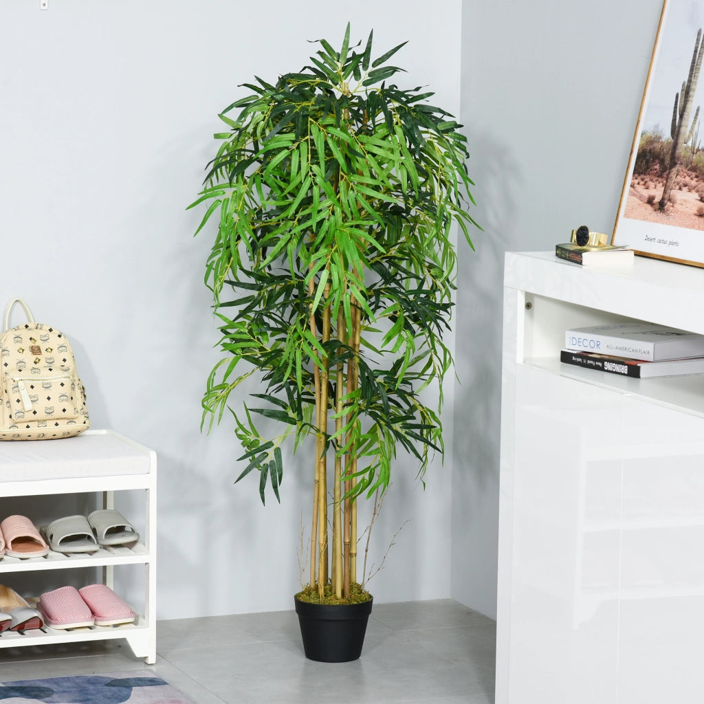 Pianta Bamb¨´ Artificiale con Vaso ¨C Xylo ¨C Interno ¦µ18x150cm Verde