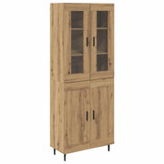 Credenza 2 pz | Madia | Buffet da pranzo | Armadio da pranzo Rovere artigianale Legno multistrato