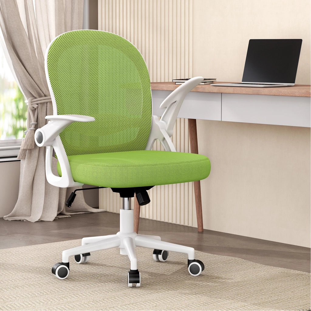 Sedia Ufficio con Supporto Lombare - RATTANTREE - Sedia Ufficio da Scrivania ergonomica Braccioli 90¡ã Regolabile - Verde