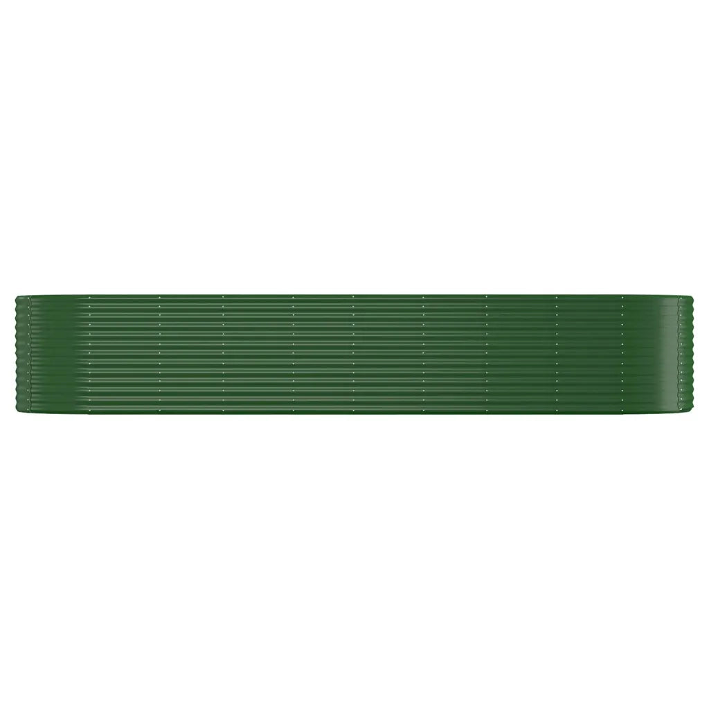 Letto Giardino Acciaio Zincato 396x100x68 cm Verde 319073