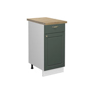 Mobiletto base per cucina Fame-Line Verde-oro rustico/Bianco 40 cm, PL Rovere Vicco