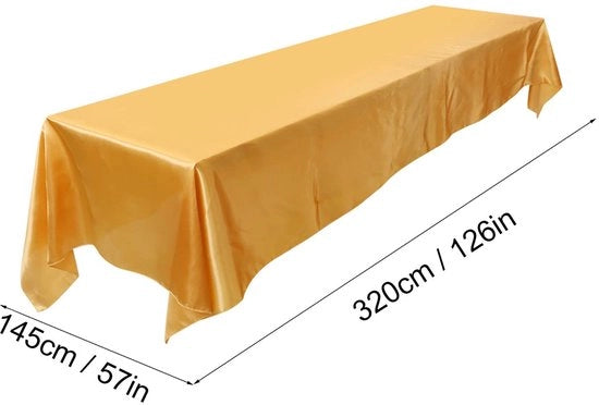 Tappeto per tavolo 3 metri resistente alle macchie - Tappeto per tavolo rettangolare - Tappeto per tavolo in poliestere - Decorazione per feste - Manutenzione facile - Disegno senza cuciture - Copertura per tavolo