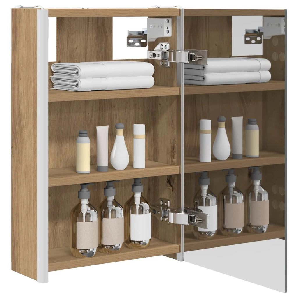 Mobiletto per specchio da bagno Rovere Artigianale