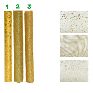 CARTA REGALO GLITTER GOLD