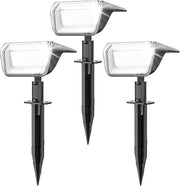 60 Lampade LED per Esterno - Illuminazione Esterna, 800 Lumen, 135 Gradi Regolabili, Resistente alle Intemperie e Economo in Energia - 3 Pezzi