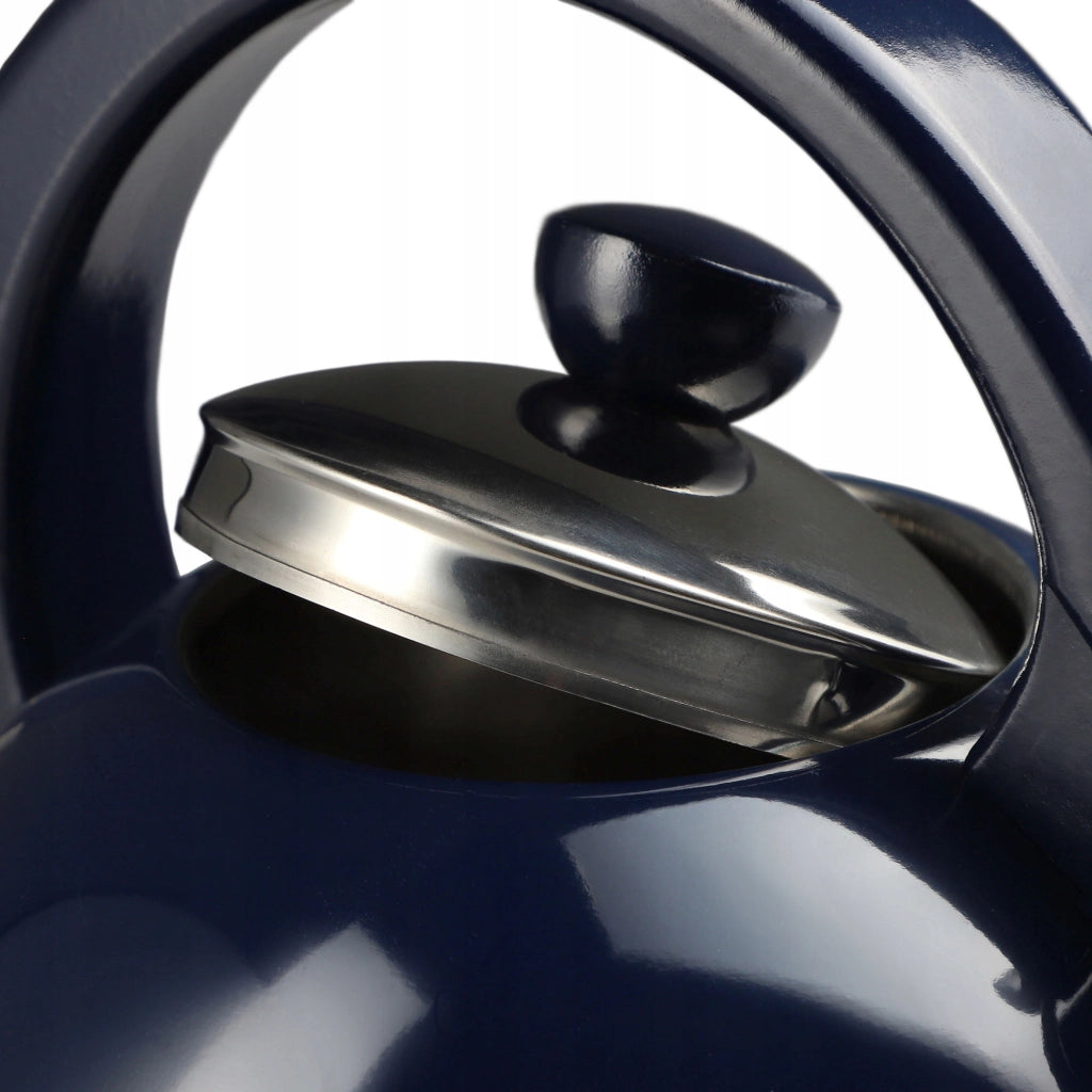 Bollitore a gas/induzione KADAX con fischietto, 1,7 l, acciaio tradizionale, granato