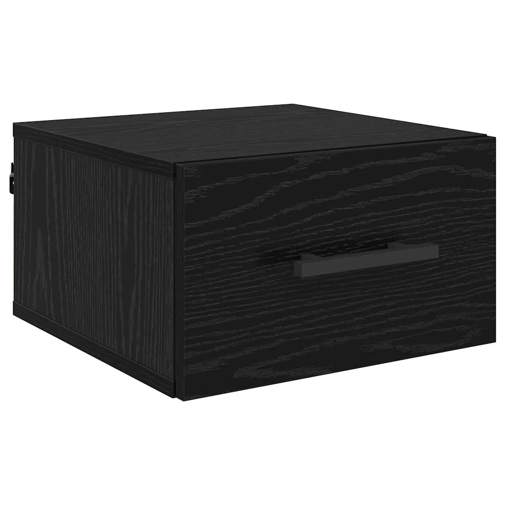 Armadio da Notte Rovere nero 35 x 35 x 20 cm Legno multistrato